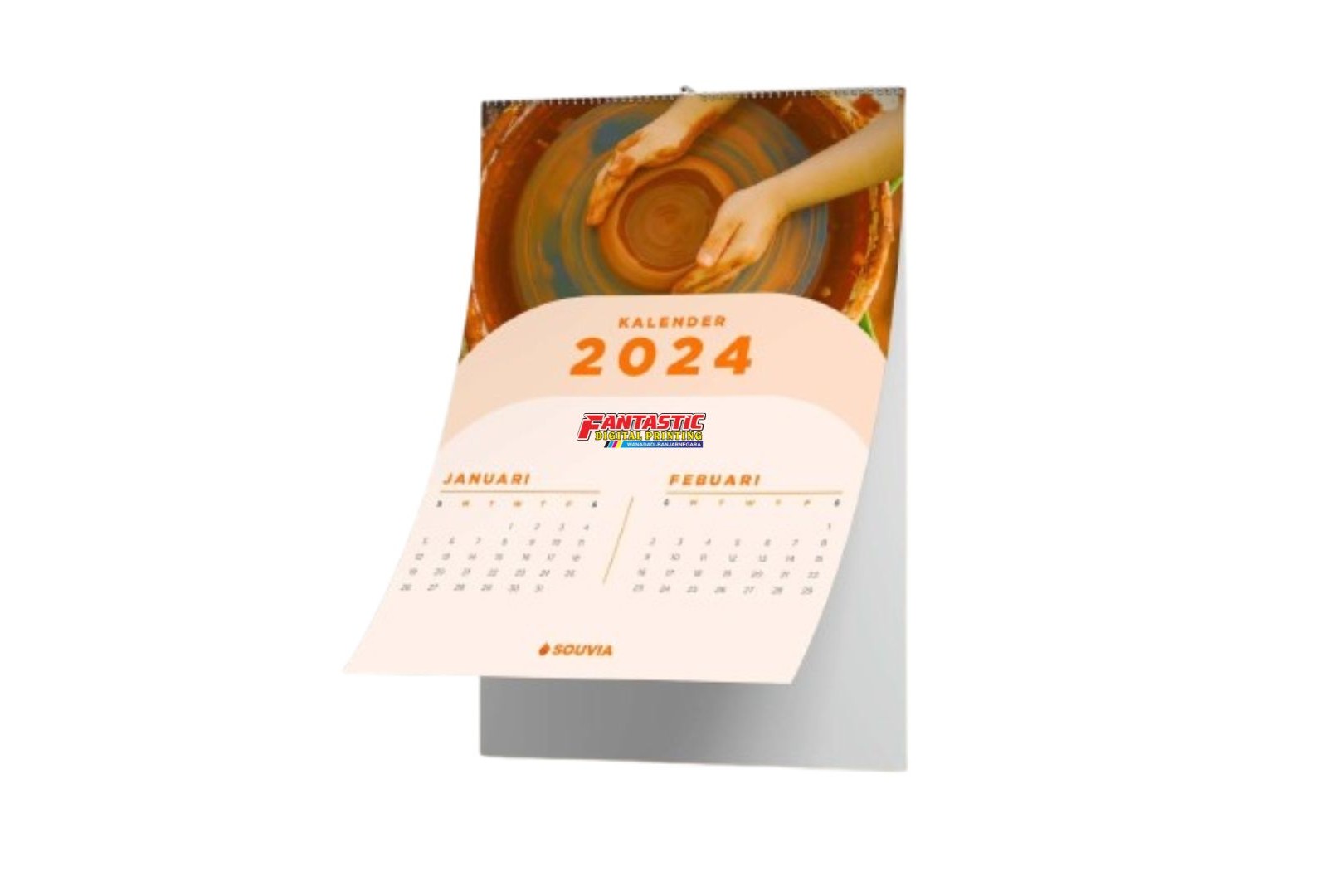 Kalender Dinding Custom (4 Halaman)